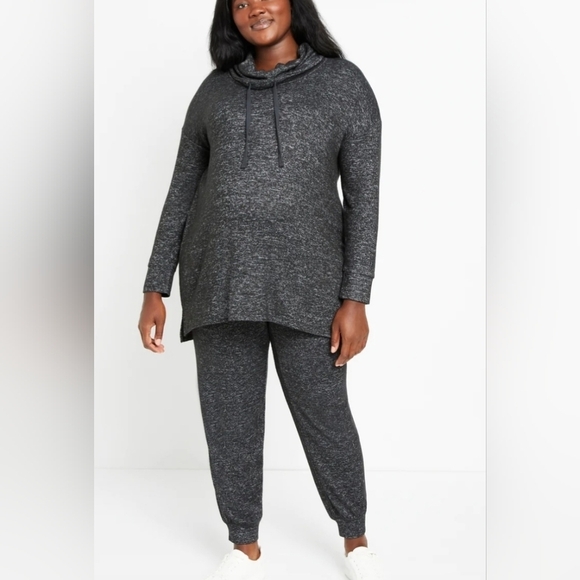 Motherhood Maternity Brushed Hacci Cowl Neck Hi Lo Sweater Gray Size S Small - Picture 4 of 15